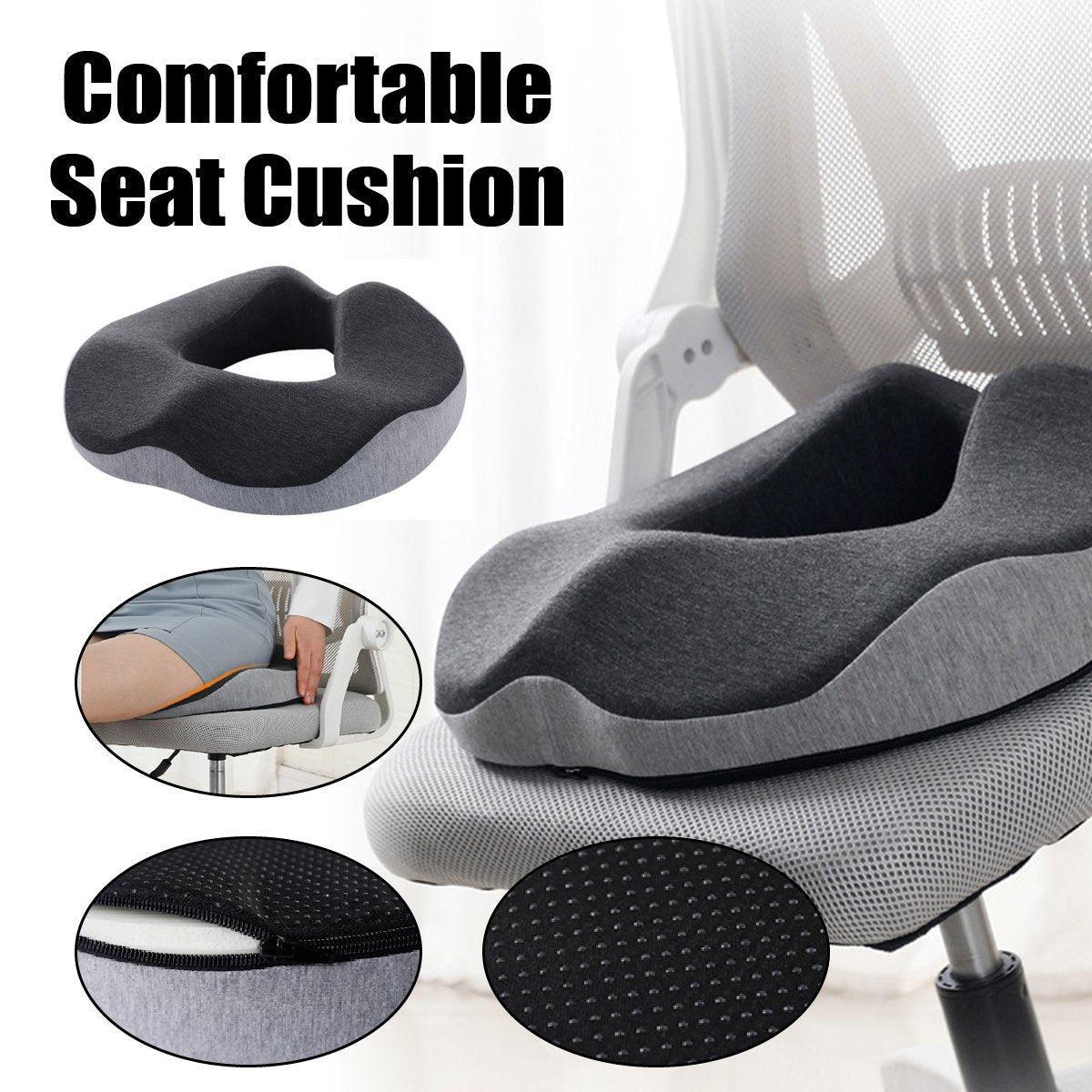 Memory Foam Seat Cushion Breathable Comfort Pad for Office Chair V528-CUSHION-GREY-474492