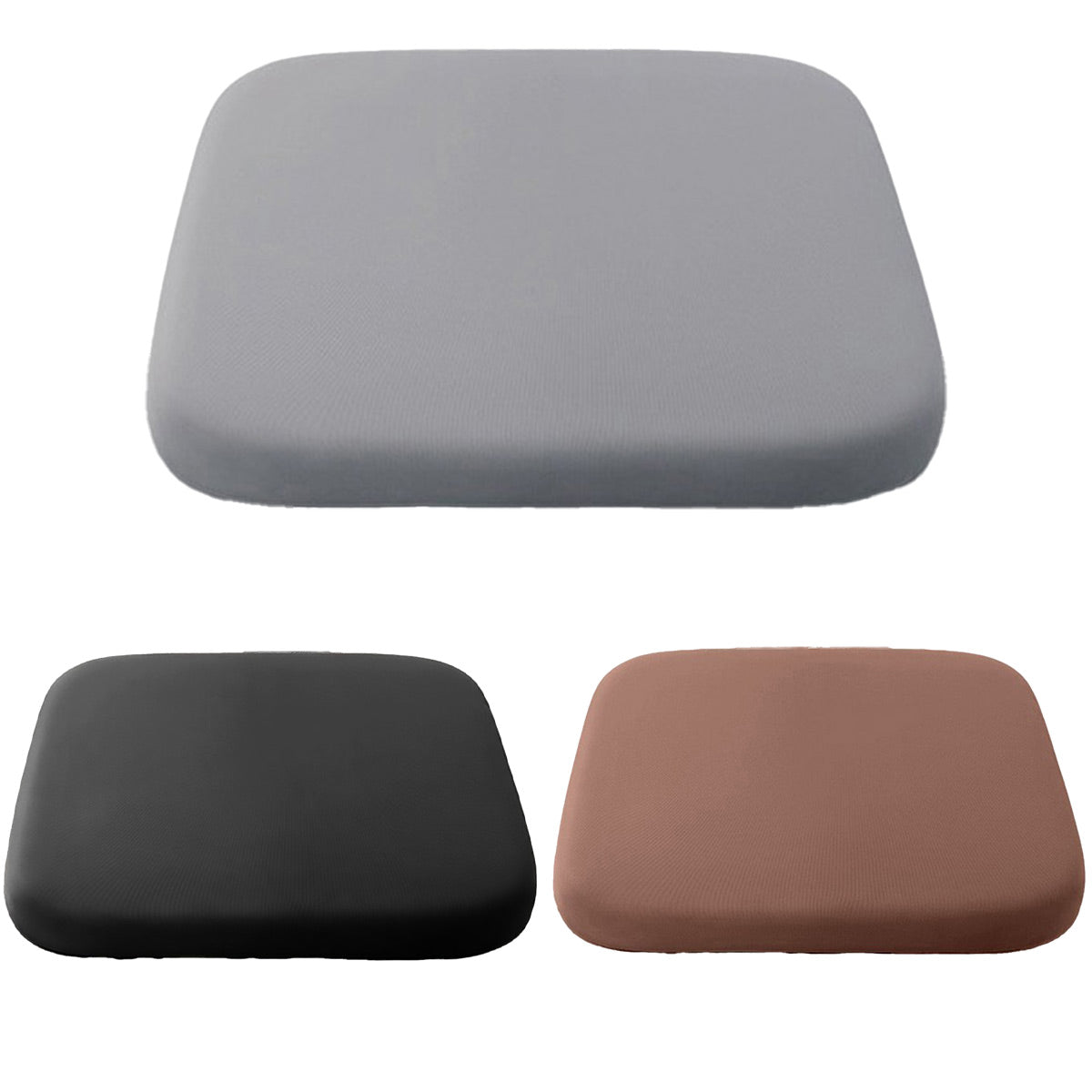 Seat Cushion Memory Foam Office Chair Pad Bottom Support for Stool Dining Chair - Grey V528-CUSHION-GREY-522673