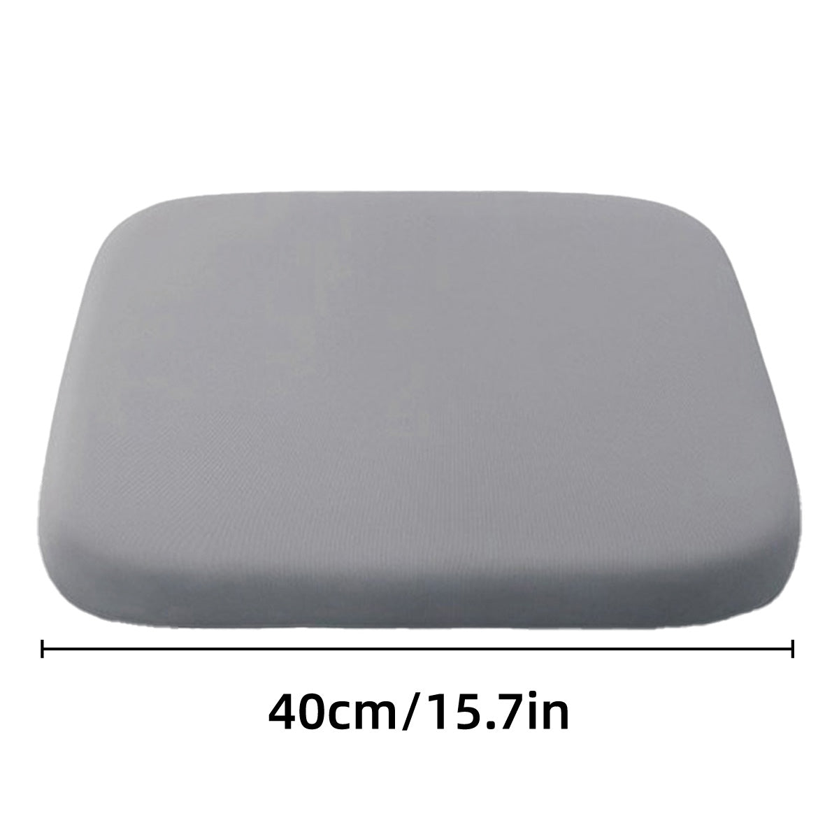 Seat Cushion Memory Foam Office Chair Pad Bottom Support for Stool Dining Chair - Grey V528-CUSHION-GREY-522673
