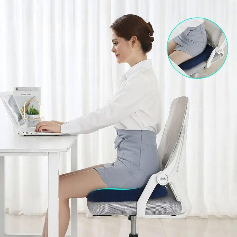 Square Seat Cushion Office Car Chair Cushion Comfort Support for Long Sitting V528-CUSHION-NAVY-BLUE-482089