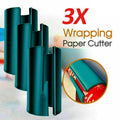 3PCS Sliding Wrapping Paper Cutter Christmas Gift Roll Cutting Tool V528-CUT-GREEN3PCS-501121