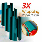 3PCS Sliding Wrapping Paper Cutter Christmas Gift Roll Cutting Tool V528-CUT-GREEN3PCS-501121