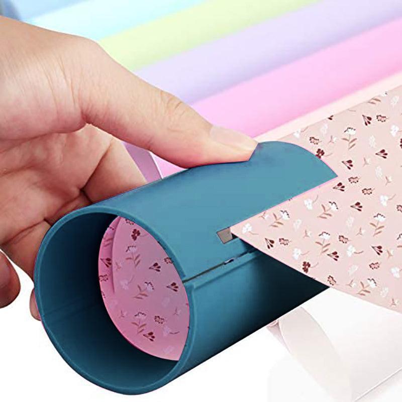 3PCS Sliding Wrapping Paper Cutter Christmas Gift Roll Cutting Tool V528-CUT-GREEN3PCS-501121