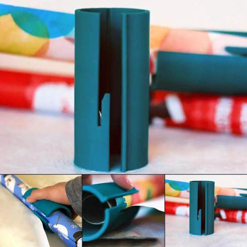 3PCS Sliding Wrapping Paper Cutter Christmas Gift Roll Cutting Tool V528-CUT-GREEN3PCS-501121