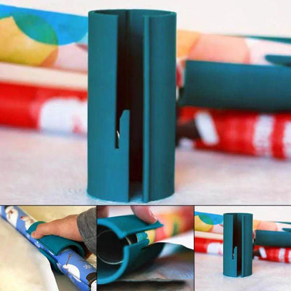 3PCS Sliding Wrapping Paper Cutter Christmas Gift Roll Cutting Tool V528-CUT-GREEN3PCS-501121