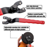 Adjustable Pin Wrench Spanner 10-40mm for Angle Grinder Rotary Tool Nut Removal V528-CUT-MACHINE-SPANNER-571140