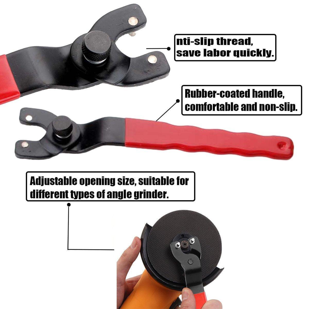 Adjustable Pin Wrench Spanner 10-40mm for Angle Grinder Rotary Tool Nut Removal V528-CUT-MACHINE-SPANNER-571140