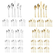 20/40pcs Stainless Steel Cutlery Set Knife Fork Spoon Western Hotel Tableware - Golden-20pcs V528-CUTLERY-GOLDEN-20PCS-452516