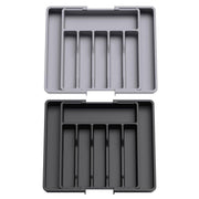Extendable Cutlery Storage Box Household Portable Retractable Tray Organizer - Black V528-CUTLERY-TRAY-BLACK-732799