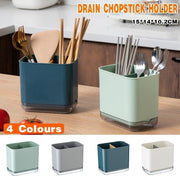 Cutlery Drainer Basket Multifunctional Storage Holder Box Spoon Drain Rack - Blue V528-CUTLERYDRAINER-BLUE-572371