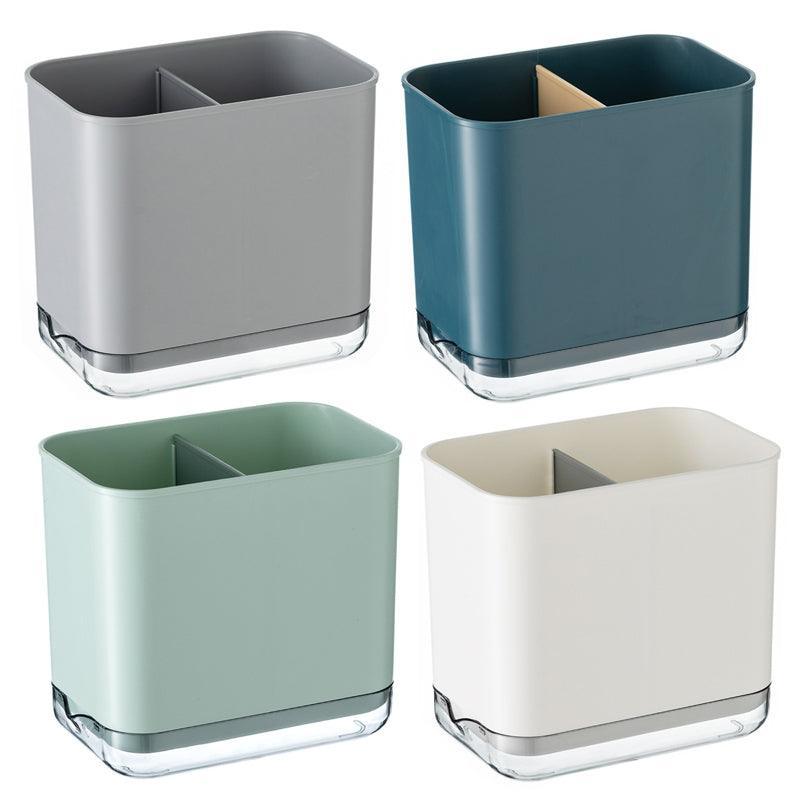 Cutlery Drainer Basket Multifunctional Storage Holder Box Spoon Drain Rack - Blue V528-CUTLERYDRAINER-BLUE-572371