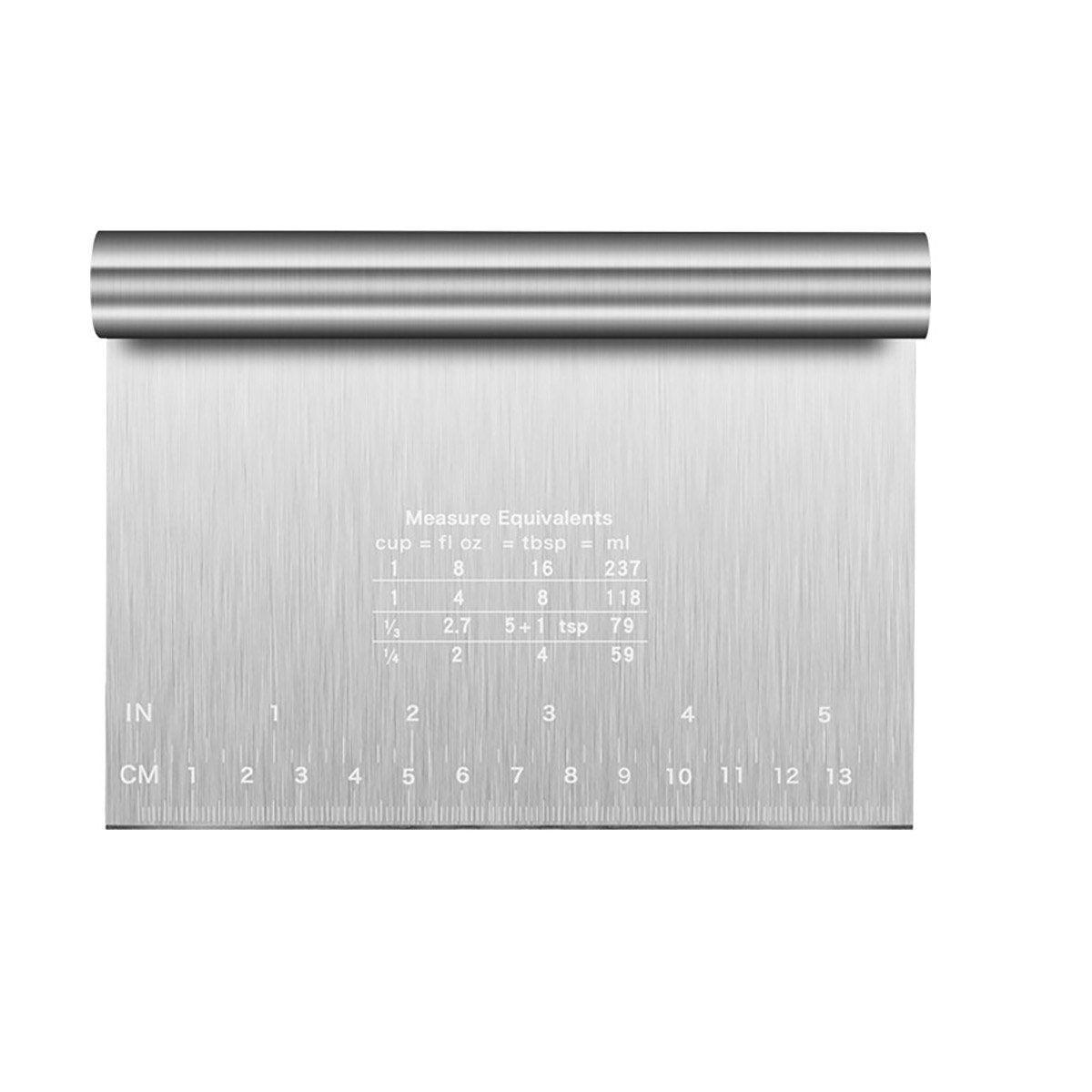 Stainless Steel Dough Cutter Knife Measurement Scraper Pastry Baking Tool - 15cm V528-CUTTER-15CM-349645