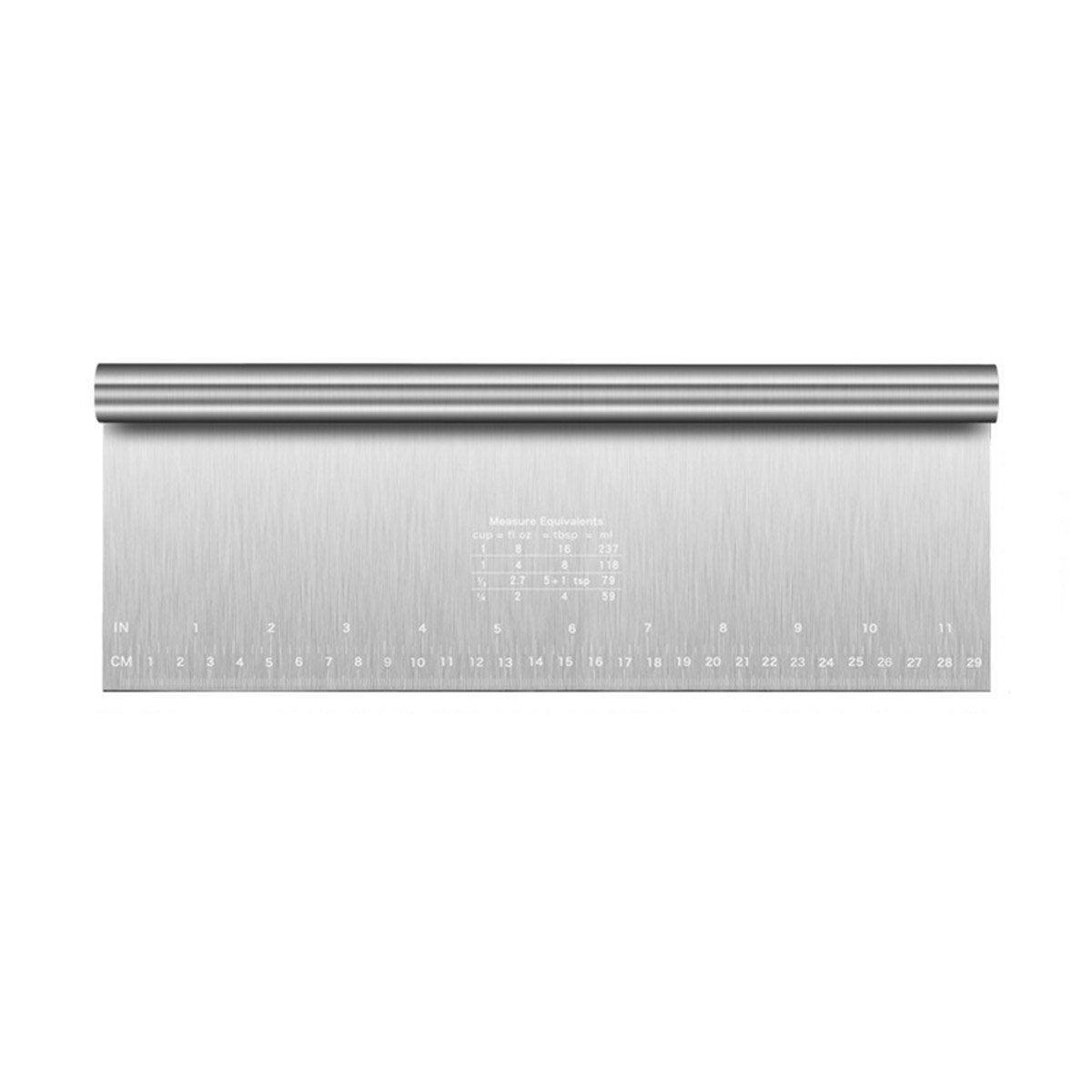 Stainless Steel Dough Cutter Knife Measurement Scraper Pastry Baking Tool - 15cm V528-CUTTER-15CM-349645