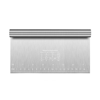Stainless Steel Dough Cutter Knife Measurement Scraper Pastry Baking Tool - 25cm V528-CUTTER-25CM-929120