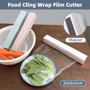 Plastic Food Wrap Dispenser Cutter Foil Cling Film Storage Holder Box Kitchen - Pink V528-CUTTER-PINK-410673