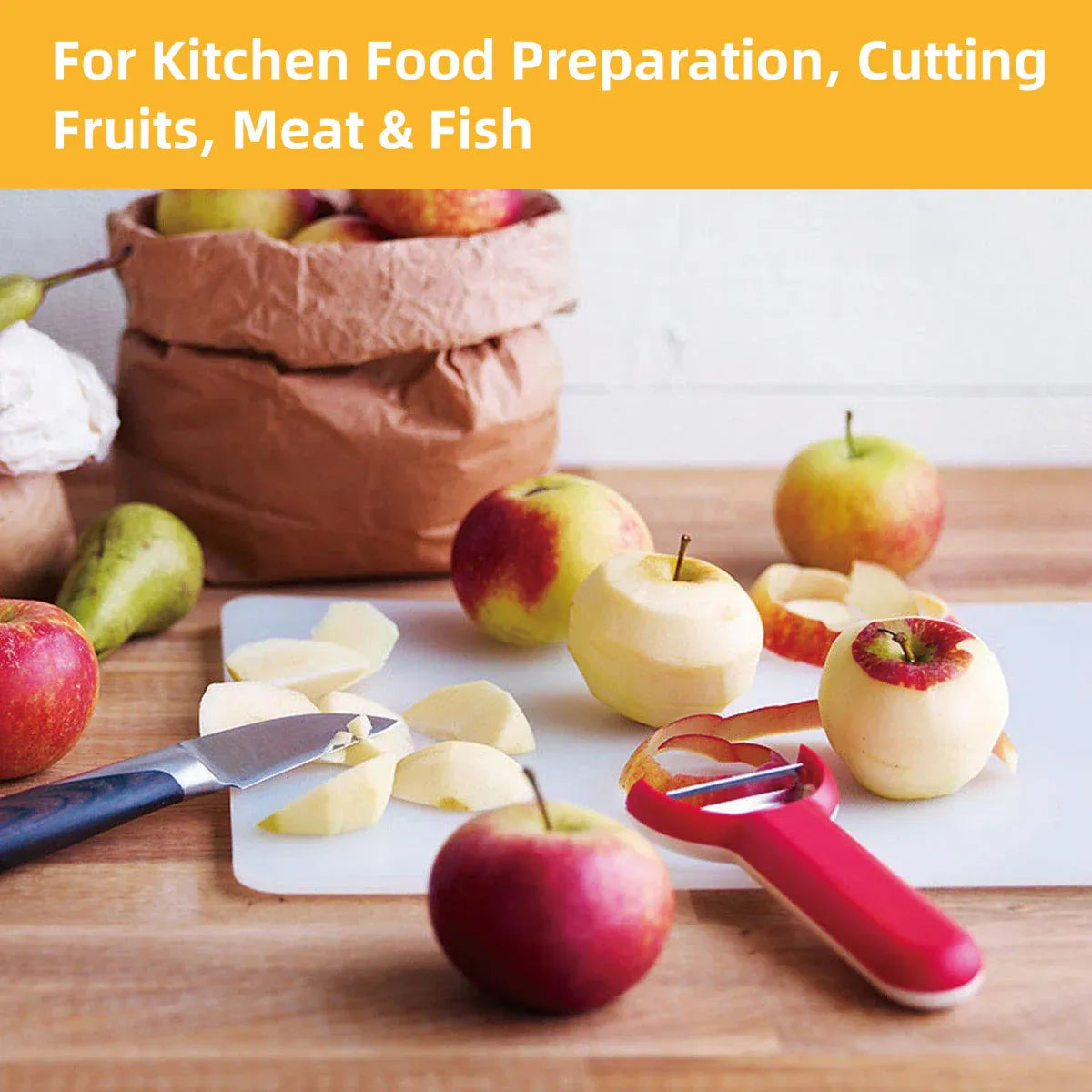 Plastic Cutting Board Small Size Chopping Board for Kitchen Food Prep Home Use - 33x20cm V528-CUTTING-33-20CM-459210