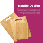 Household Cutting Board Set 3PCS Square Wooden Kitchen Chopping Boards For Food V528-CUTTING-3PCS-641049