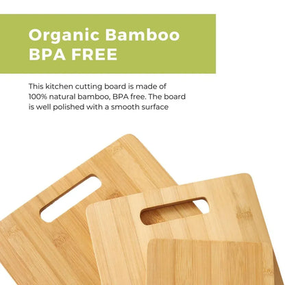 Household Cutting Board Set 3PCS Square Wooden Kitchen Chopping Boards For Food V528-CUTTING-3PCS-641049