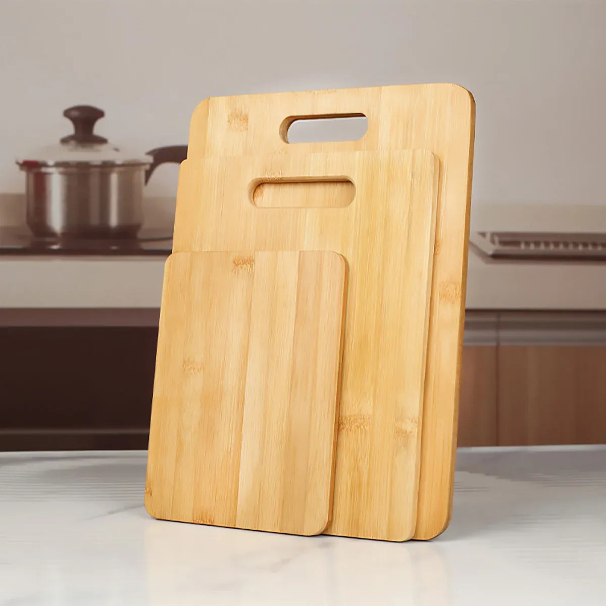 Household Cutting Board Set 3PCS Square Wooden Kitchen Chopping Boards For Food V528-CUTTING-3PCS-641049