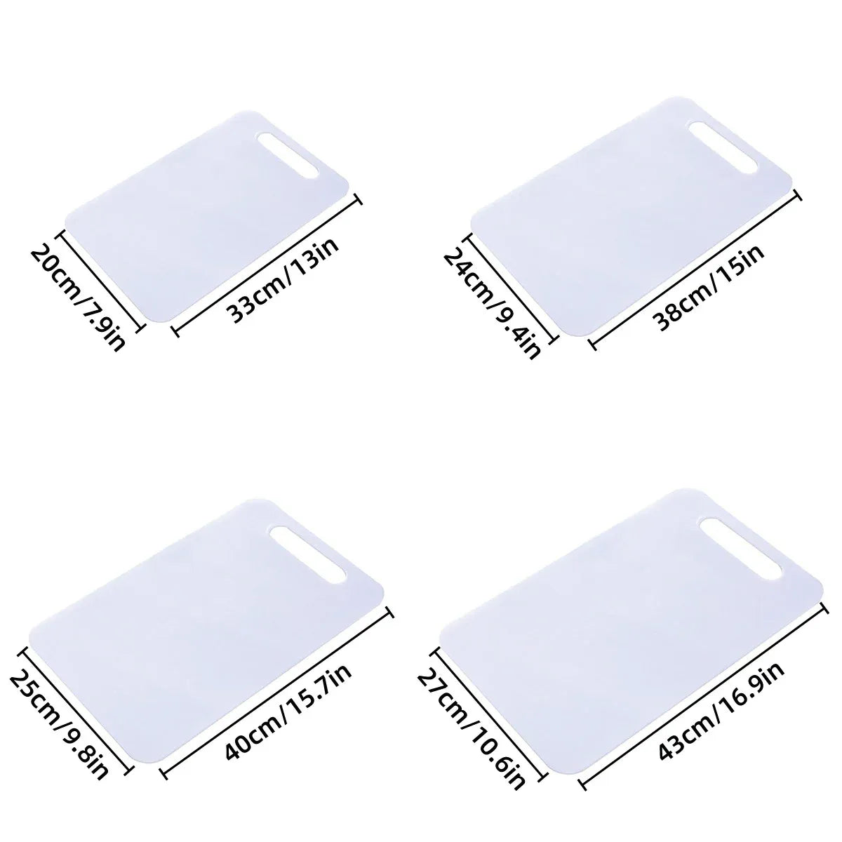 Plastic Cutting Board Small Size Chopping Board for Kitchen Food Prep Home Use - 40x25cm V528-CUTTING-40X25CM-271052