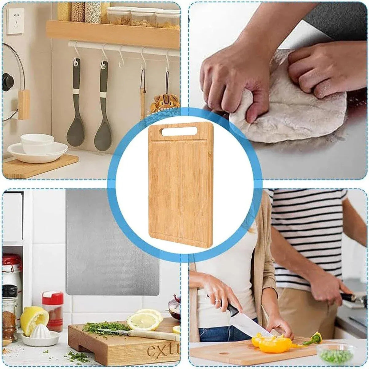 Kitchen Cutting Board Household Chopping Board Durable Bamboo Cutting Board V528-CUTTING-BOARD-614402
