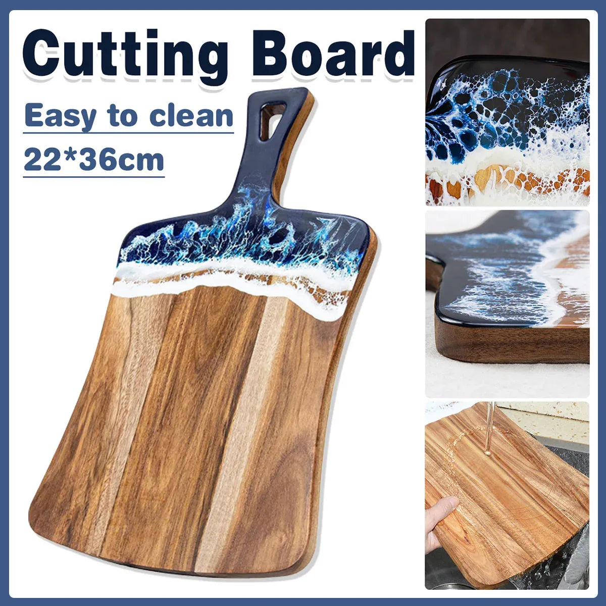 Wave Cutting Board Non Slip Chopping Board Kitchen Household Cutting Board V528-CUTTING-BOARD-C-L-745892