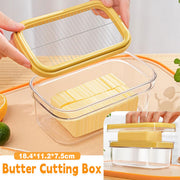 With Lid Butter Cutting Box Slicers Case Cheese Slicers Butter Dish Box V528-CUTTING-BOX-YELLOW-161401