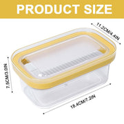 With Lid Butter Cutting Box Slicers Case Cheese Slicers Butter Dish Box V528-CUTTING-BOX-YELLOW-161401