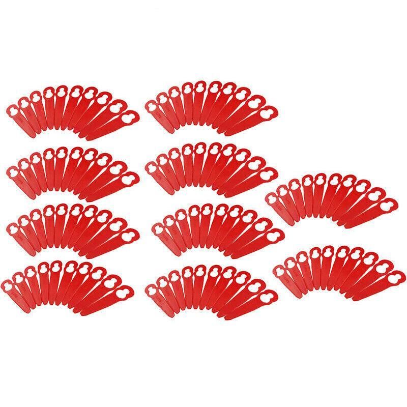 Grass Trimmer Plastic Blades Part Cutter Replace Acc Crop For Ozito Bosh Kuller - 100PCS V528-CUTTINGBLADE-100PCS-60631