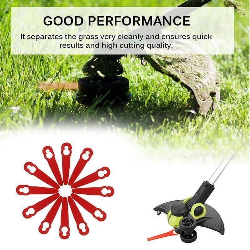 Grass Trimmer Plastic Blades Part Cutter Replace Acc Crop For Ozito Bosh Kuller - 100PCS