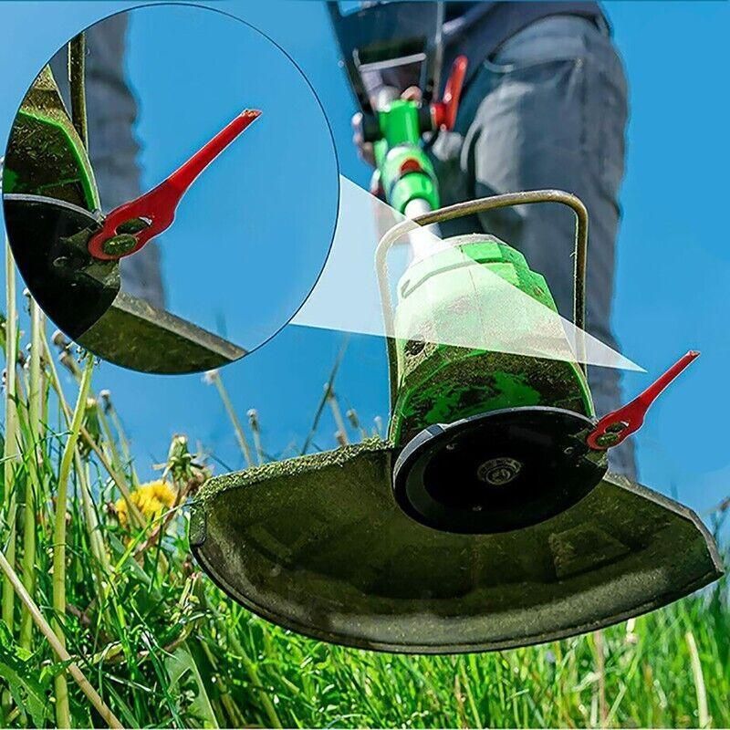 Grass Trimmer Plastic Blades Part Cutter Replace Acc Crop For Ozito Bosh Kuller - 100PCS