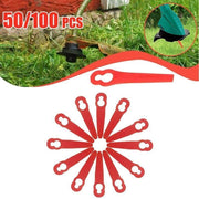 Grass Trimmer Plastic Blades Part Cutter Replace Acc Crop For Ozito Bosh Kuller - 100PCS