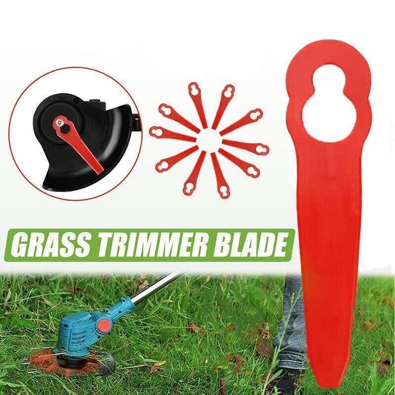 Grass Trimmer Plastic Blades Part Cutter Replace Acc Crop For Ozito Bosh Kuller - 100PCS
