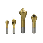 4PCS HSS Countersink Chamfer Drill Bit Set Titanium Coated Deburring Tools V528-CUTTINGDRILL-312424