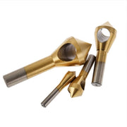 4PCS HSS Countersink Chamfer Drill Bit Set Titanium Coated Deburring Tools V528-CUTTINGDRILL-312424