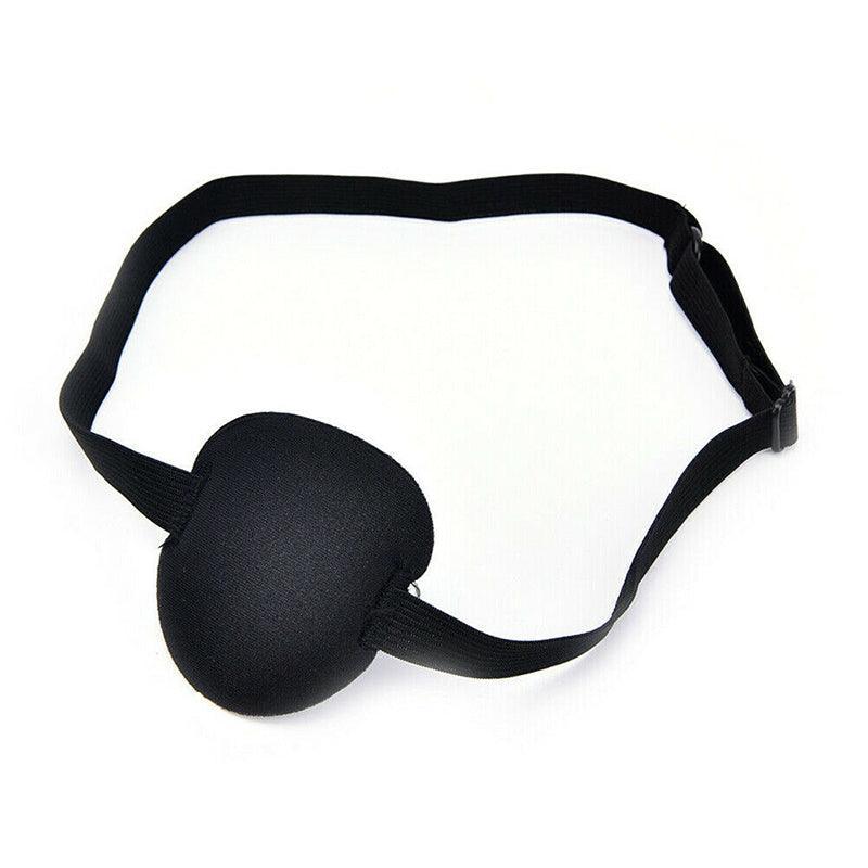 1/2/3/4/5Pcs Adjustable Strap Eye Patch Soft Concave Design Washable Black Cover - 1 PC V528-CYCLOPSEYEMASK-1PCS-855552