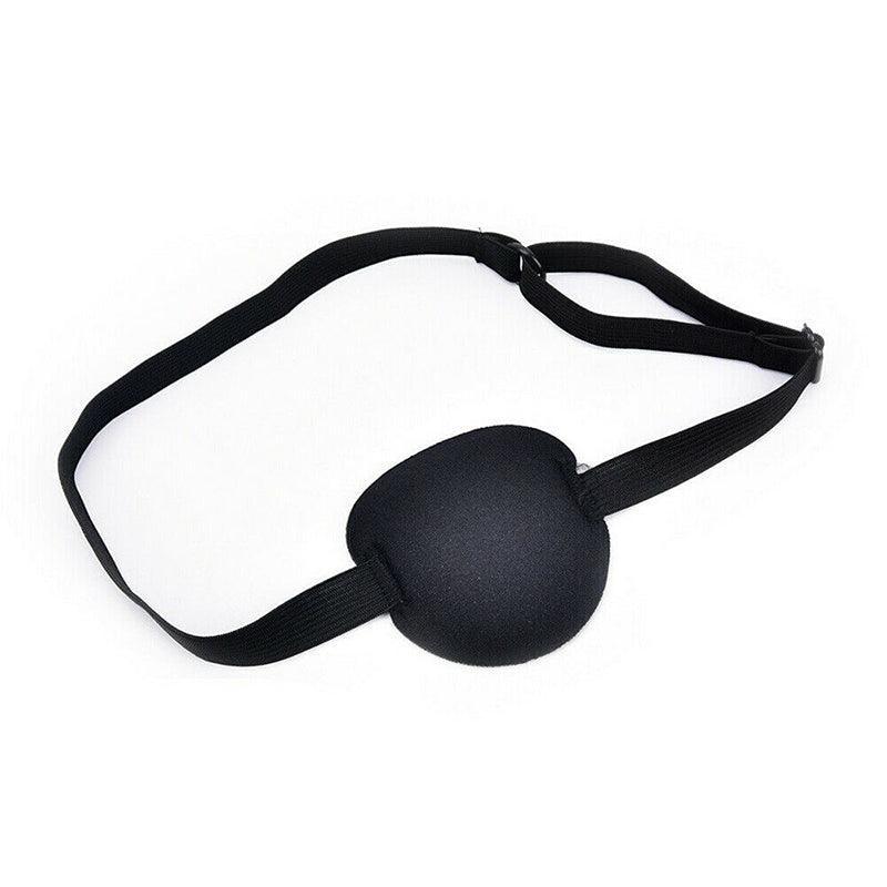 1/2/3/4/5Pcs Adjustable Strap Eye Patch Soft Concave Design Washable Black Cover - 1 PC V528-CYCLOPSEYEMASK-1PCS-855552