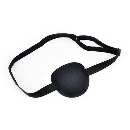 1/2/3/4/5Pcs Adjustable Strap Eye Patch Soft Concave Design Washable Black Cover - 1 PC V528-CYCLOPSEYEMASK-1PCS-855552