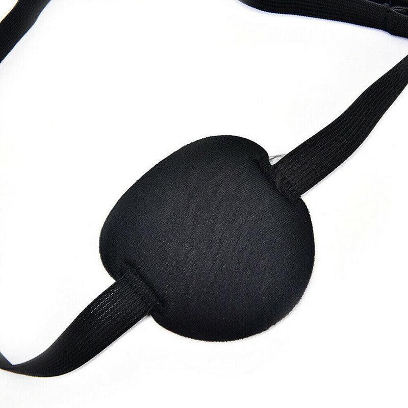 1/2/3/4/5Pcs Adjustable Strap Eye Patch Soft Concave Design Washable Black Cover - 1 PC V528-CYCLOPSEYEMASK-1PCS-855552
