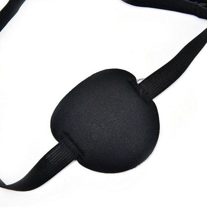 1/2/3/4/5Pcs Adjustable Strap Eye Patch Soft Concave Design Washable Black Cover - 1 PC V528-CYCLOPSEYEMASK-1PCS-855552