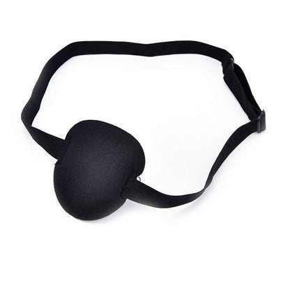 1/2/3/4/5Pcs Adjustable Strap Eye Patch Soft Concave Design Washable Black Cover - 1 PC V528-CYCLOPSEYEMASK-1PCS-855552