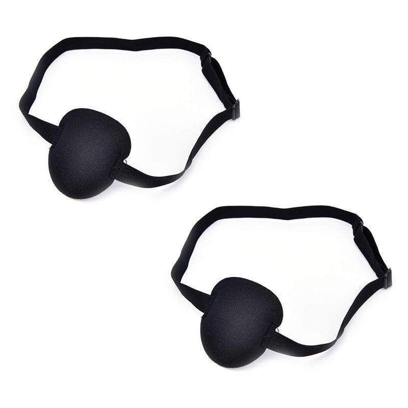 1/2/3/4/5Pcs Adjustable Strap Eye Patch Soft Concave Design Washable Black Cover - 1 PC V528-CYCLOPSEYEMASK-1PCS-855552