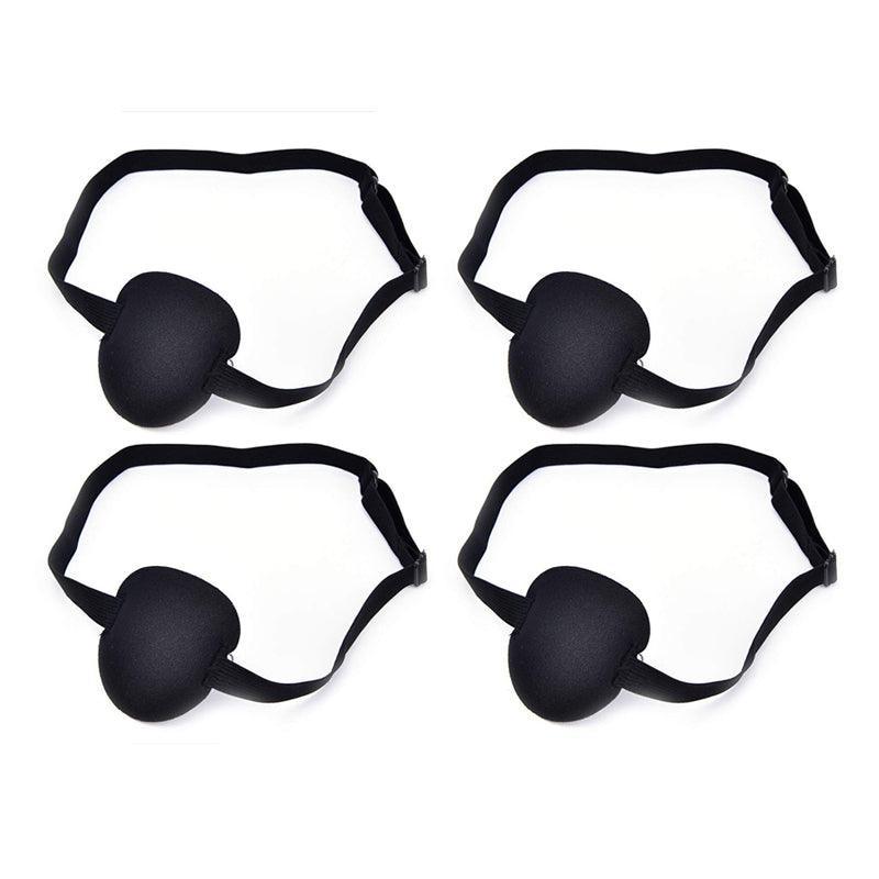 1/2/3/4/5Pcs Adjustable Strap Eye Patch Soft Concave Design Washable Black Cover - 1 PC V528-CYCLOPSEYEMASK-1PCS-855552