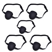 1/2/3/4/5Pcs Adjustable Strap Eye Patch Soft Concave Design Washable Black Cover - 1 PC V528-CYCLOPSEYEMASK-1PCS-855552
