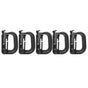 2/5pcs Outdoor D-ring Buckle for Backpack Mountaineering Hiking Camping Clip - 5pcs-Black V528-D-BUCKLE-5PCS-BLACK-192933
