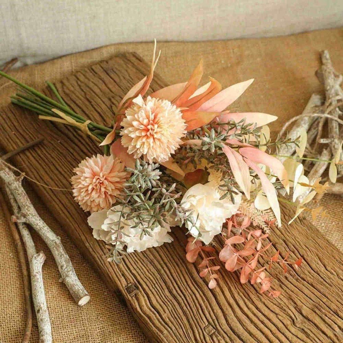 Home Decor Fake Flower Bouquet Artificial Flowers Living Room Wedding Decoration V528-DANDELION-BOUQUET-715245