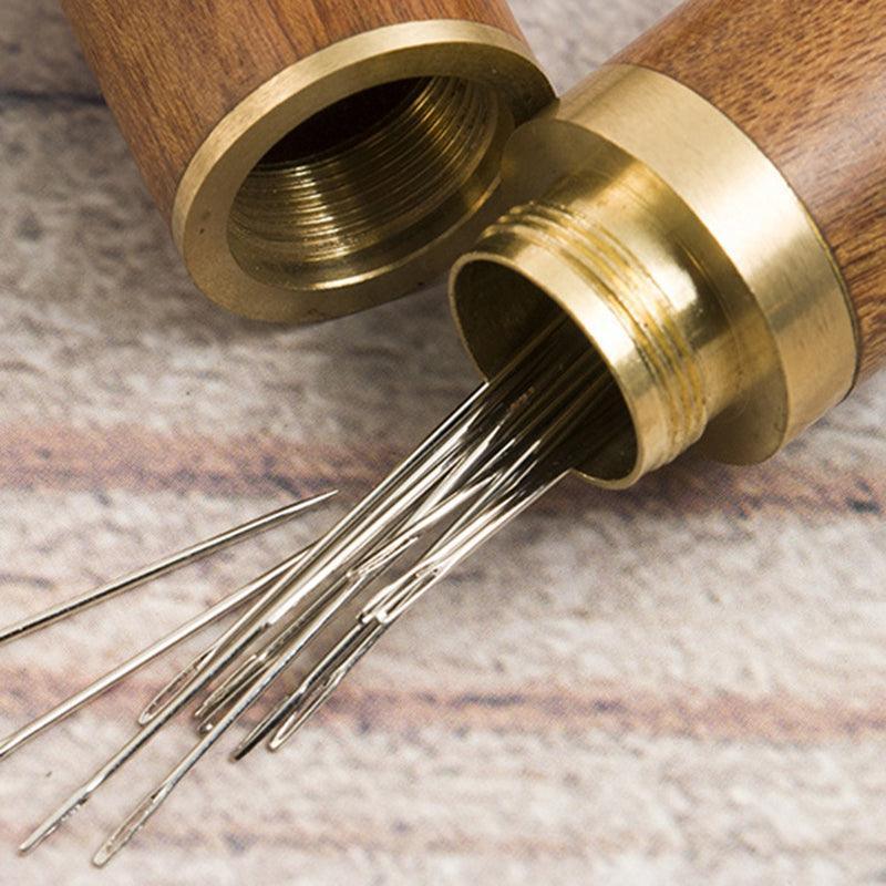 Stainless Steel Self-Threading Needles Opening Sewing Darning Needles 12/24 Pcs - 24PCS V528-DARNINGNEEDL-24PCS-875417