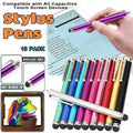 10 Pack Stylus Pens for Touch Screen Devices Compatible with iPhone iPad Samsung V528-DCAPACITIVE1050445