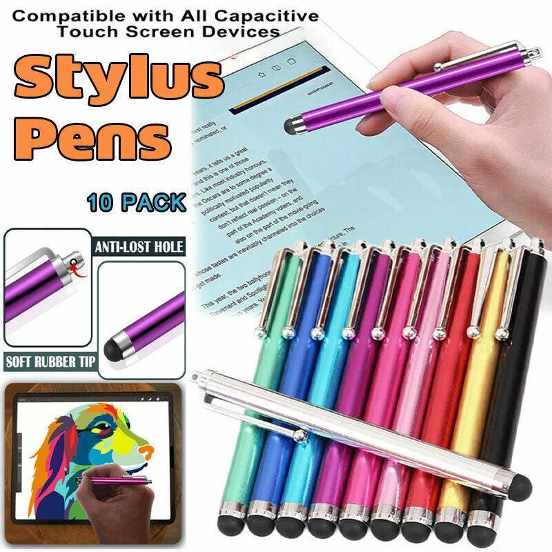 10 Pack Stylus Pens for Touch Screen Devices Compatible with iPhone iPad Samsung V528-DCAPACITIVE1050445