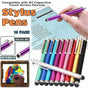 10 Pack Stylus Pens for Touch Screen Devices Compatible with iPhone iPad Samsung V528-DCAPACITIVE1050445